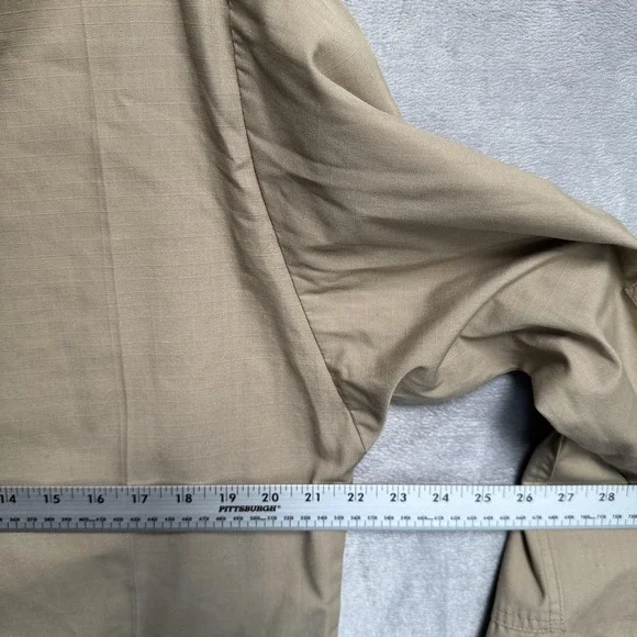 Brigade Quartermasters Jacket Mens Medium Beige Combat Cloth Military Field - Picture 8 of 10